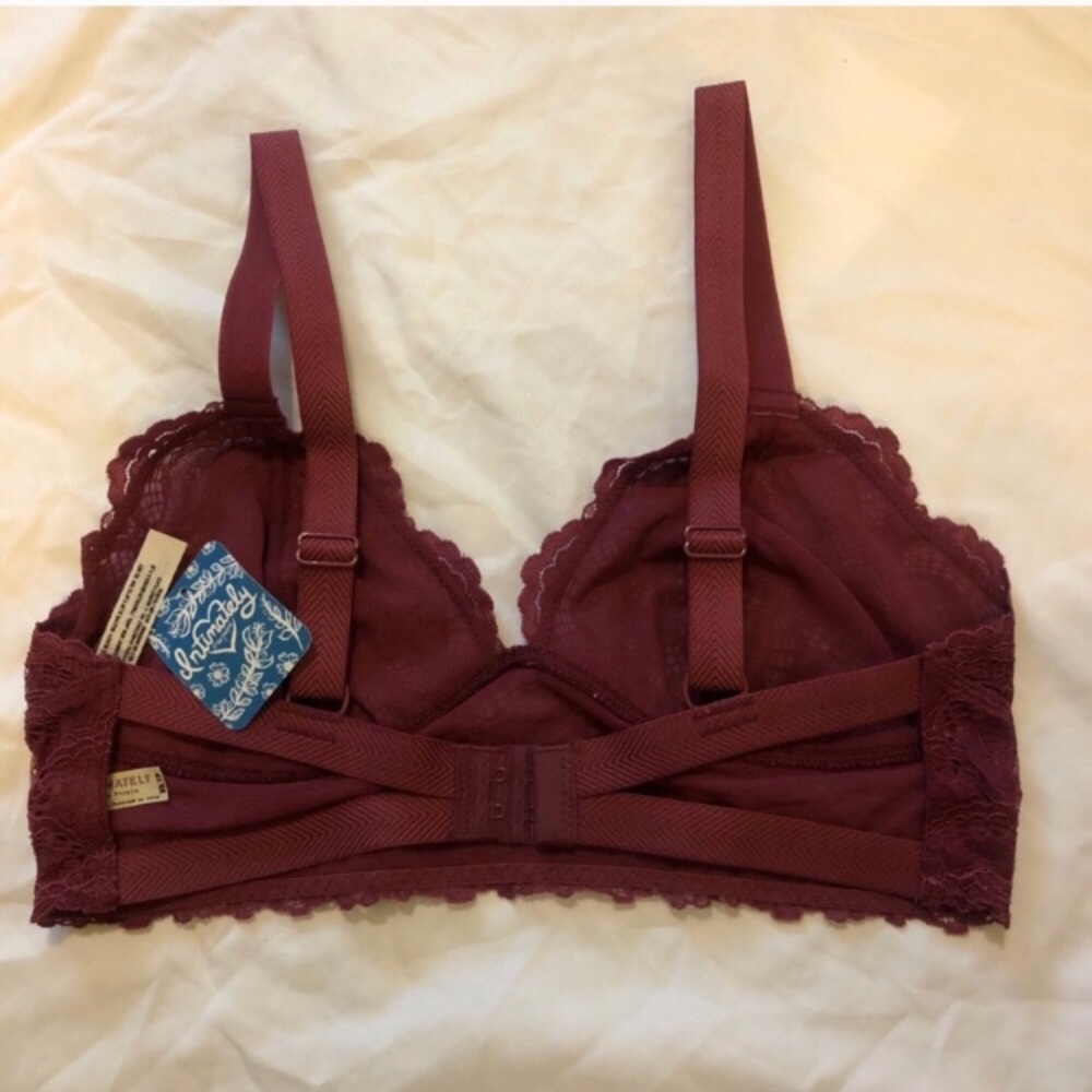 FREE PEOPLE maroon strappy back bralette - Picture 3 of 4